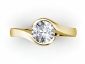 solitaire round cut diamond rings SYR27 image four