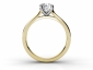 diamond ring SYR67 through finger view