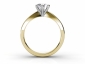 Engagement ring SYR69 through finger view 