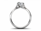 Solitaire ring SPAR28 through finger view
