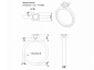 princess diamond ring SPP32 CAD design 