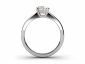 Diamond Solitaire ring SPP37 through finger view