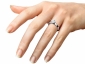 Engagement ring SPP40 on finger view 