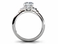 Engagement ring SAW11 through ring view