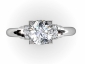 Engagement ring SAW11 birds eye view 