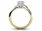 Diamond ring SAY11 through finger view