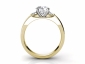 Engagement ring SAY24 through finger view 