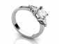 Engagement ring SAP42 trilogy profile view 