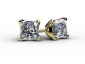 2ct gold EPCY008 earrings diamond front profile 