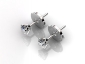 ERCP03 Diamond earrings birds eye view