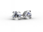 White Gold 0.80ct Diamond Earrings ERCP05 front view 