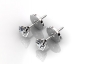 White Gold 0.80ct Diamond Earrings ERCP05 top view