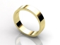yellow gold flat profile mens wedding rings WGY03