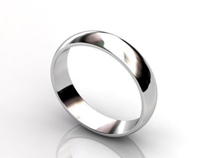 half round wedding rings WGP04 