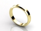 Mens wedding ring gold WLY01 bevelled image view