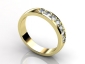 Yellow gold diamond wedding rings WLDY01 