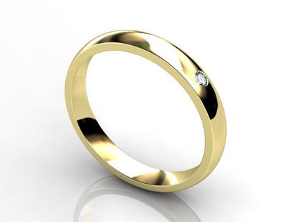 ring WLDY06 yellow gold diamond